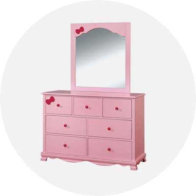 Kids Mirrored Dressers